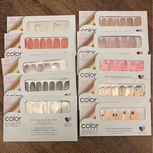 Pack of 10 different Color street nails